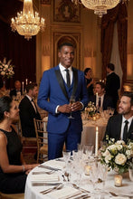 West End "Lexington" Cobalt 1-Button Peak Tuxedo (3-Piece Set)