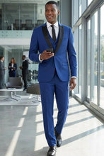 West End "Lexington" Cobalt 1-Button Peak Tuxedo (3-Piece Set)