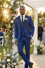 West End "Lexington" Cobalt 1-Button Peak Tuxedo (3-Piece Set)