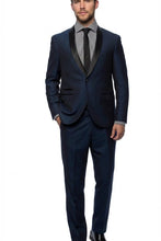 West End "Rowan" Navy 1-Button Shawl Tuxedo (2-Piece Set)