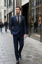 West End "Rowan" Navy 1-Button Shawl Tuxedo (2-Piece Set)