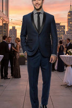 West End "Rowan" Navy 1-Button Shawl Tuxedo (2-Piece Set)