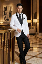West End "Rowan" White 1-Button Shawl Tuxedo (2-Piece Set)