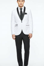 West End "Rowan" White 1-Button Shawl Tuxedo (2-Piece Set)