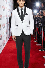 West End "Rowan" White 1-Button Shawl Tuxedo (2-Piece Set)