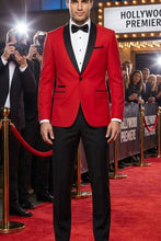 West End "Vegas" Red 1-Button Shawl Tuxedo (2-Piece Set)