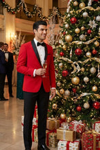 West End "Vegas" Red 1-Button Shawl Tuxedo (2-Piece Set)