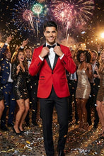 West End "Vegas" Red 1-Button Shawl Tuxedo (2-Piece Set)