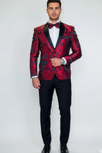 Xander Xiao "Amsterdam" Red Tuxedo Jacket (Separates)