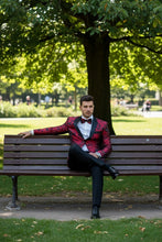 Xander Xiao "Amsterdam" Red Tuxedo Jacket (Separates)