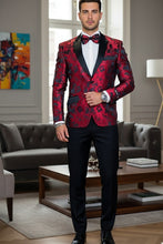 Xander Xiao "Amsterdam" Red Tuxedo Jacket (Separates)