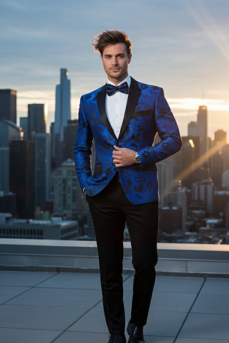 Xander Xiao "Amsterdam" Royal Blue Tuxedo Jacket (Separates)