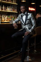Xander Xiao "Amsterdam" Silver Tuxedo Jacket (Separates)