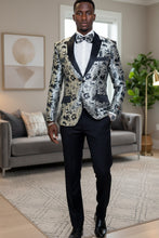 Xander Xiao "Amsterdam" Silver Tuxedo Jacket (Separates)