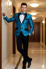 Xander Xiao "Amsterdam" Turquoise Tuxedo Jacket (Separates)