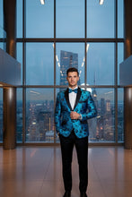 Xander Xiao "Amsterdam" Turquoise Tuxedo Jacket (Separates)