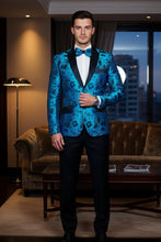 Xander Xiao "Amsterdam" Turquoise Tuxedo Jacket (Separates)