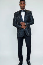 Xander Xiao "Havana" Black Tuxedo Jacket (Separates)