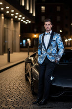 Xander Xiao "Monte Carlo" Blue Tuxedo Jacket (Separates)