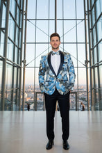 Xander Xiao "Monte Carlo" Blue Tuxedo Jacket (Separates)