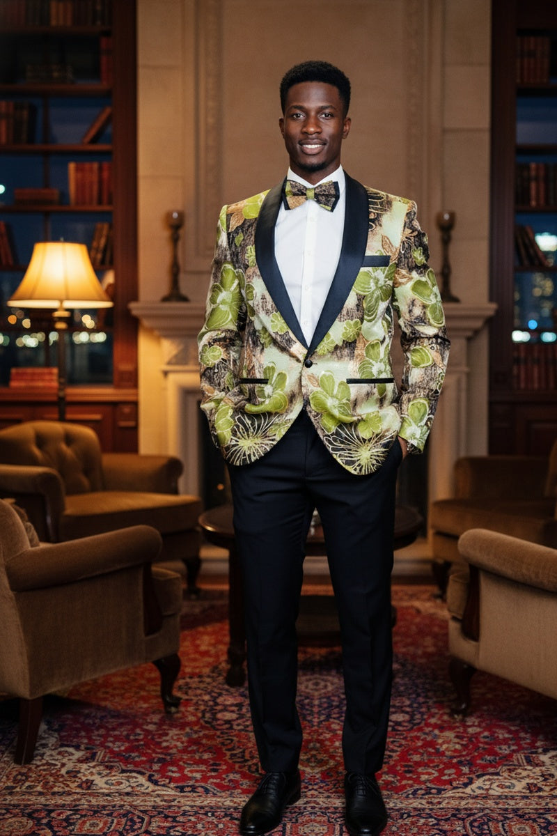 Xander Xiao "Monte Carlo" Green Tuxedo Jacket (Separates)