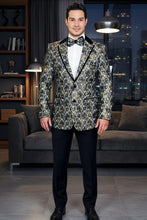Xander Xiao "Mystic" Black & Gold Blazer Jacket (Separates)