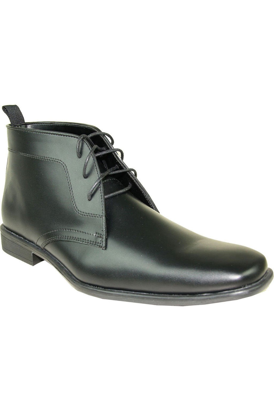 Allure Men "Allure Boot" Black Matte Tuxedo Shoes