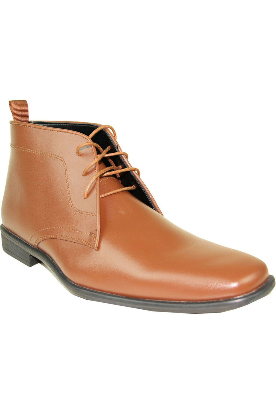 Allure Men "Allure Boot" Brown Matte Tuxedo Shoes