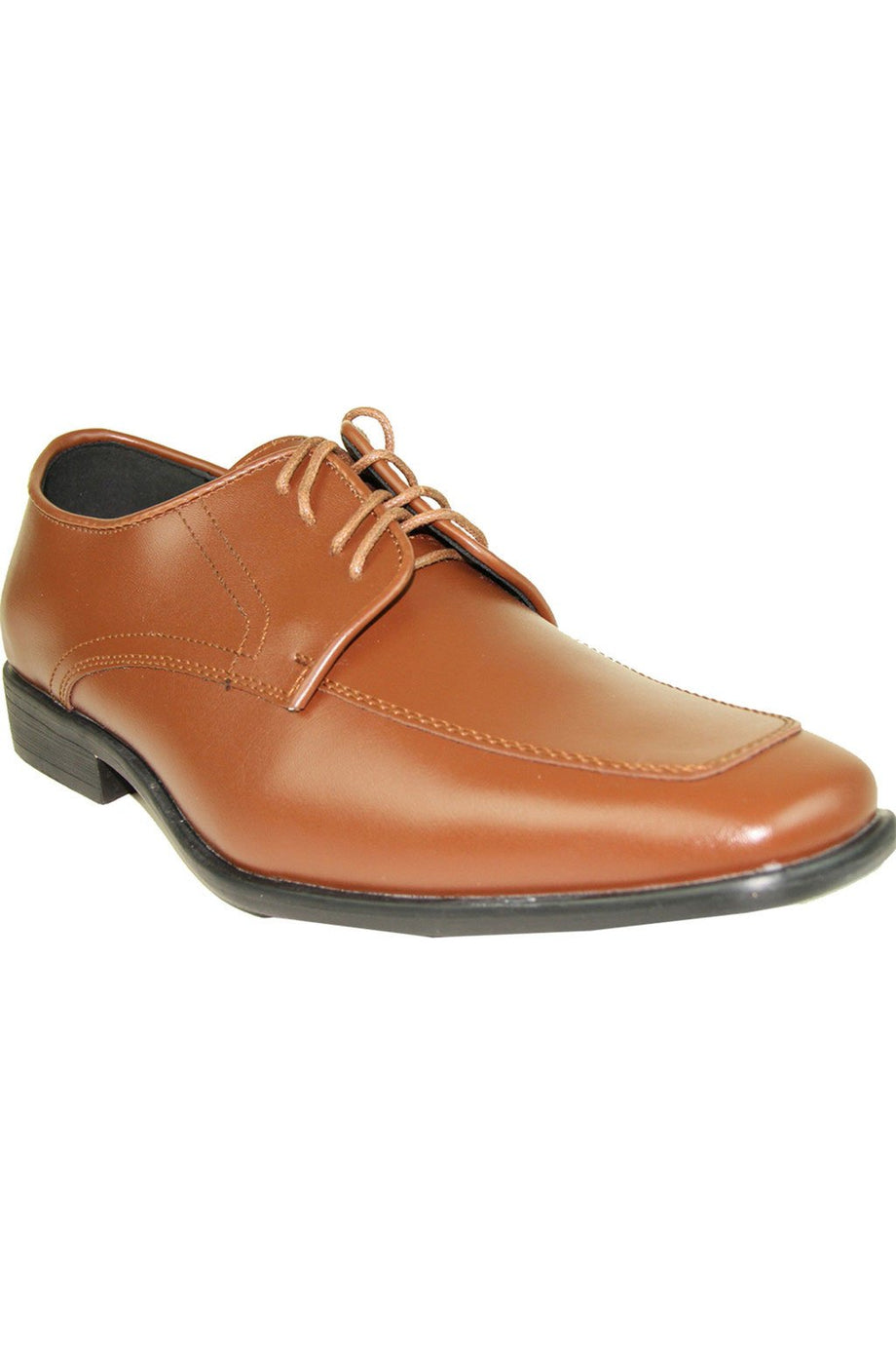 Allure Men "Allure Moc Toe" Brown Matte Tuxedo Shoes