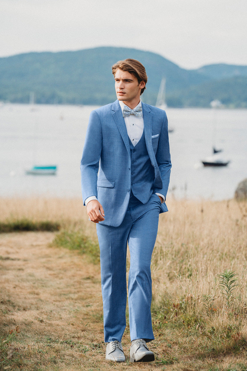 Wool Mens Extra Slim Dress Pants "Brunswick" Cornflower Slim Suit Pants Wool Mens Extra Slim Dress Pants "Brunswick" Cornflower Slim Suit Pants