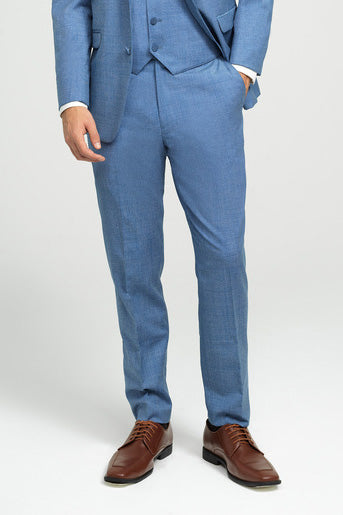 Allure Men "Brunswick" Cornflower Slim Suit Pants