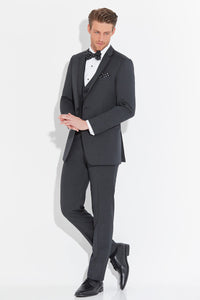 Allure Men "Brunswick" Granite Slim Suit Pants