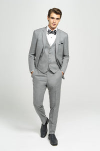Allure Men "Brunswick" Linen Grey Suit Jacket (Separates)
