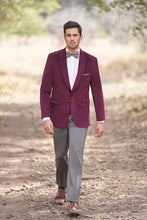 Allure Men "Venice" Cranberry Velvet Dinner Jacket (Separates)