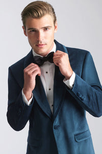 Allure Men "Venice" Deep Aqua Velvet Dinner Jacket (Separates)