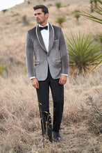 Grey smoking jacket shop