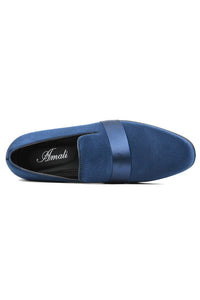Amali "Knight" Navy Tuxedo Shoes