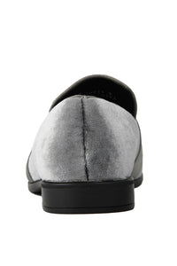 Amali "Knight" Silver Tuxedo Shoes
