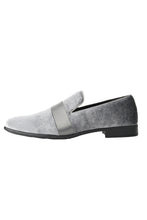 Amali "Knight" Silver Tuxedo Shoes
