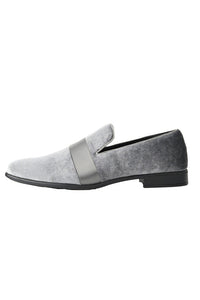 Amali "Knight" Silver Tuxedo Shoes