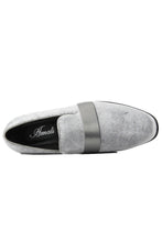 Amali "Knight" Silver Tuxedo Shoes