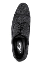 Amali "Lawrence Glitter" Black Tuxedo Shoes