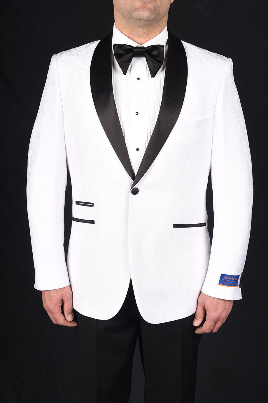 Berragamo "Mystic" White 1-Button Shawl Tuxedo