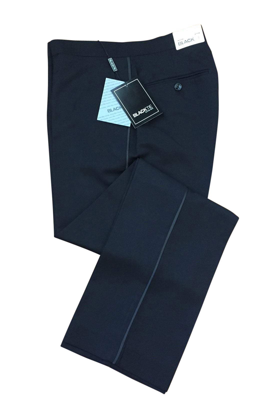 Washington Black Stretch Blend Tuxedo Pants –