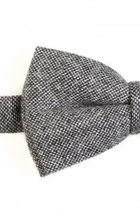 BLACKTIE Black & White Tweed Bow Tie