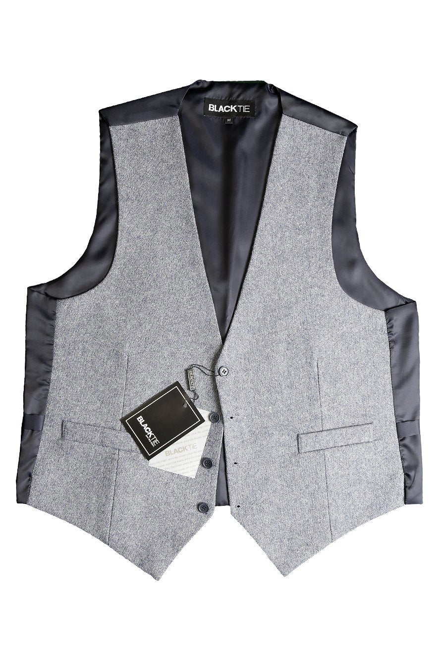 BLACKTIE Blue "Brodie" Tweed Vest