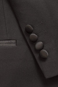 BLACKTIE "Notch Satin Edge" Black Tuxedo Jacket