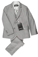 BLACKTIE "Premium" Kids Heather Grey 5-Piece Wool Blend Suit