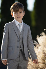 BLACKTIE "Premium" Kids Heather Grey 5-Piece Wool Blend Suit