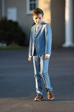 BLACKTIE "Premium" Kids Light Blue 5-Piece Wool Blend Suit